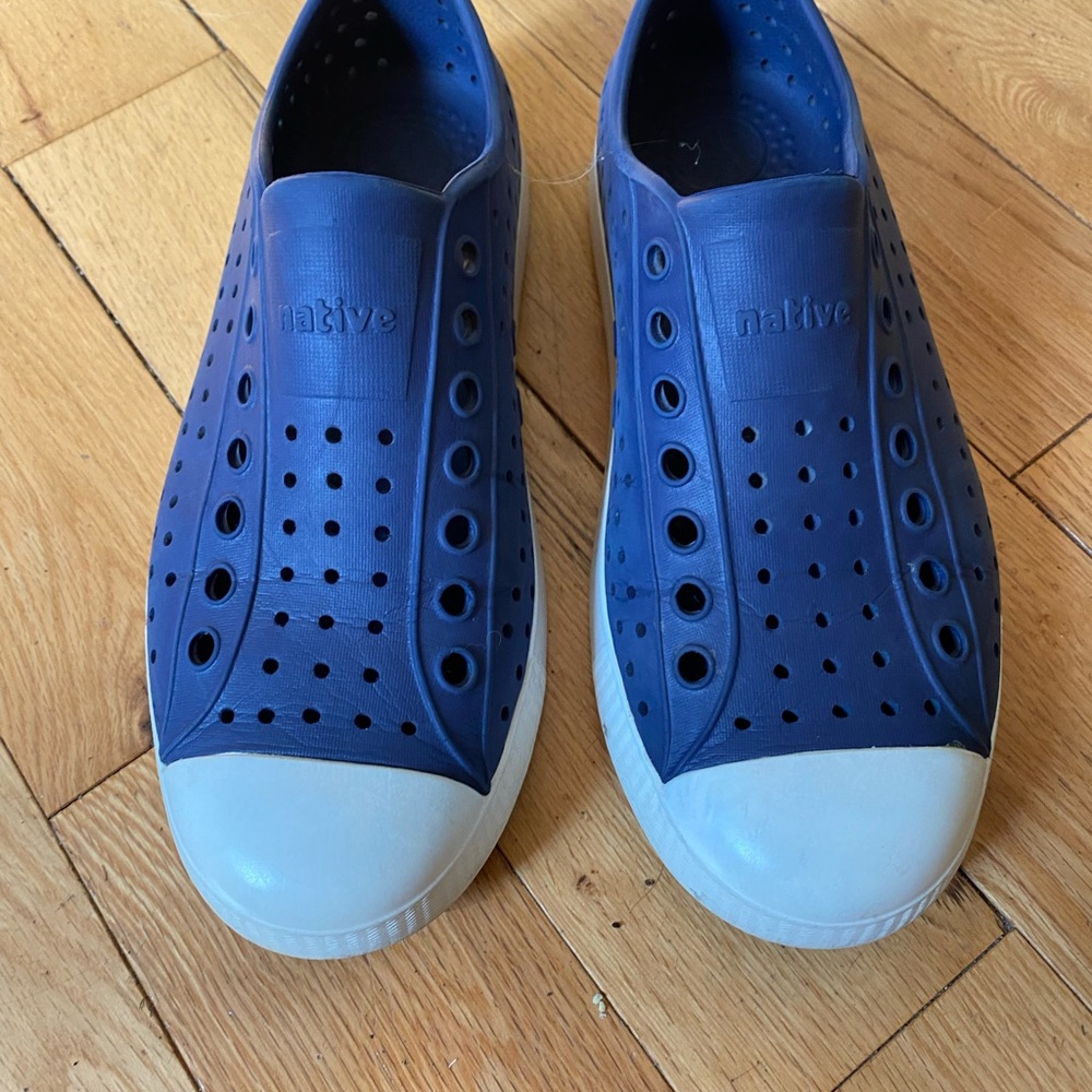 Native Navy Perforated Slip-Ons